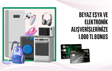 Beyaz Eşya ve Elektronik Alışverişinize 1.000 TL Bonus! 